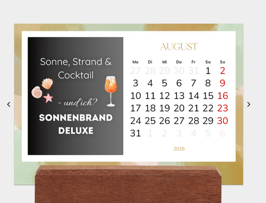📅 Frecher Tischkalender 2026