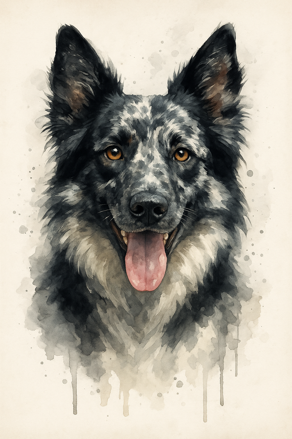 Digitale Aquarell-Hundefotos – Ihr Hund als kunstvolles Unikat 🐾